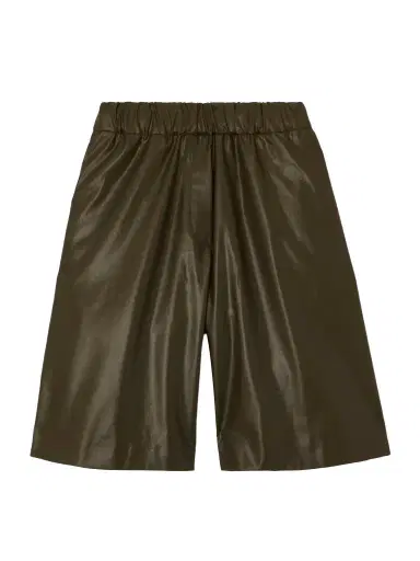 Dries Van Noten Faux Leather Shorts | Thumbnail 1 Dries Van Noten Faux Leather Shorts | Thumbnail 1
