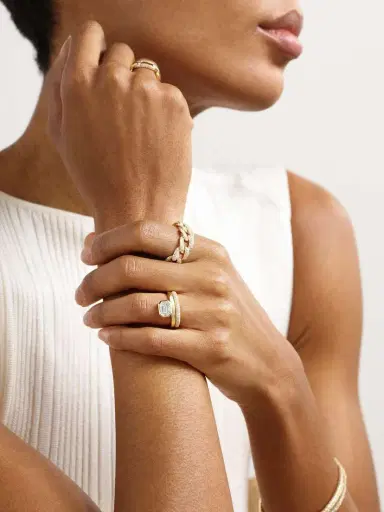 SHAY Floating Bezel 18-karat Gold Diamond Ring | Thumbnail 5 SHAY Floating Bezel 18-karat Gold Diamond Ring | Thumbnail 5