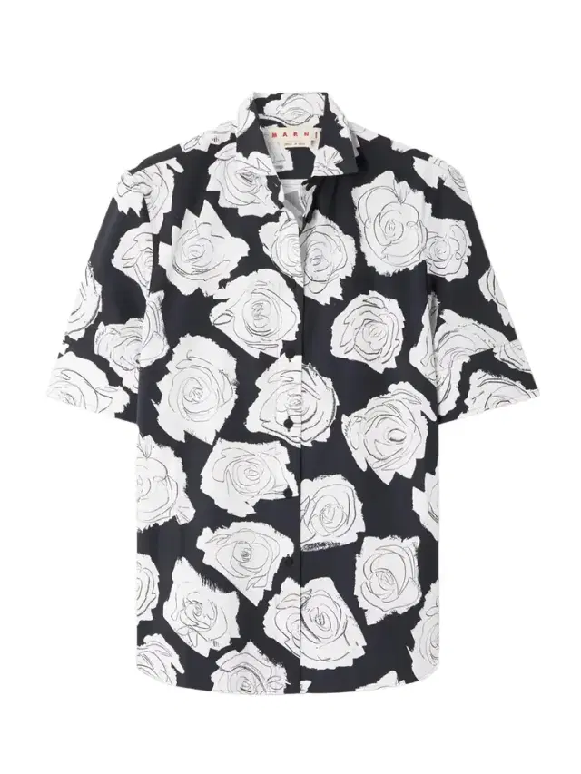 Floral-print Cotton Shirt