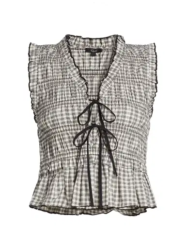 RAILS Women's Martine Gingham Cotton-Blend Blouse | Thumbnail 1