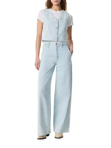 rag & bone Women's Juliana Tweed Button-Front Vest | Thumbnail 2