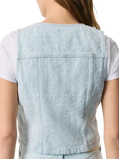rag & bone Women's Juliana Tweed Button-Front Vest | Thumbnail 5