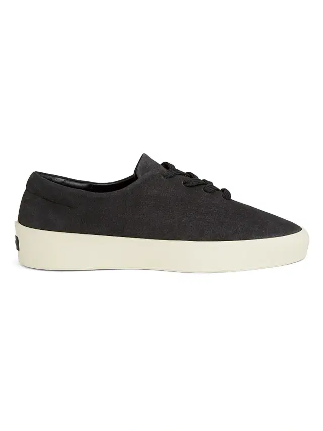 Men's New 1 Low-Top Suede Sneakers - Black