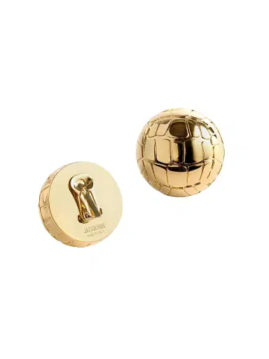Jacquemus Men's Les Boucles Salon Goldtone Stud Earrings - Gold | Thumbnail 2