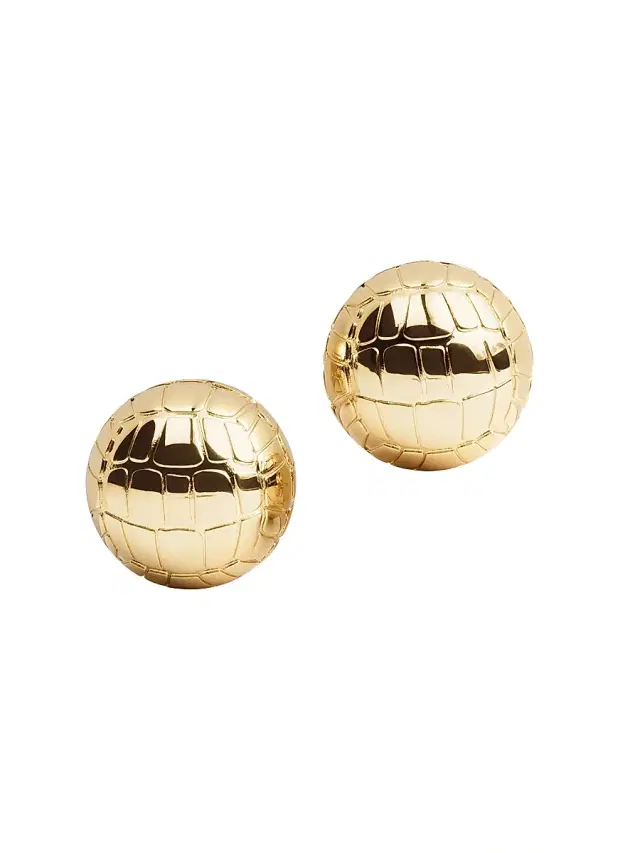 Men's Les Boucles Salon Goldtone Stud Earrings - Gold