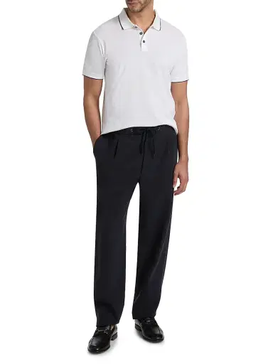 Giorgio Armani Men's Cotton Jersey Polo Shirt - White - Size 46 | Thumbnail 2 Giorgio Armani Men's Cotton Jersey Polo Shirt - White - Size 46 | Thumbnail 2