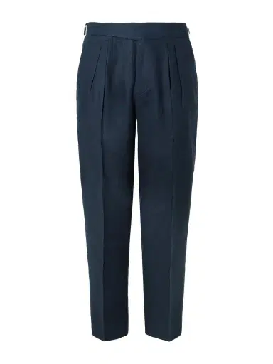 MR P. Steve Tapered Pleated Linen Trousers - Men | Thumbnail 1 MR P. Steve Tapered Pleated Linen Trousers - Men | Thumbnail 1