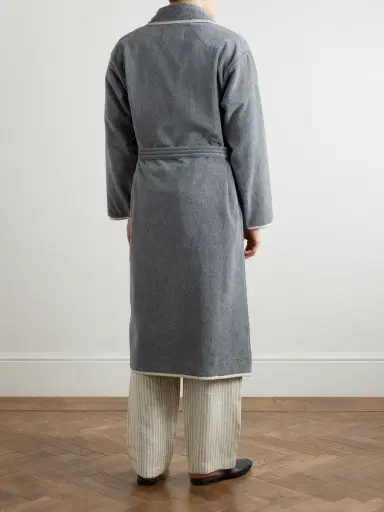 Brunello Cucinelli Cotton-Chenille Bathrobe - Men | Thumbnail 3