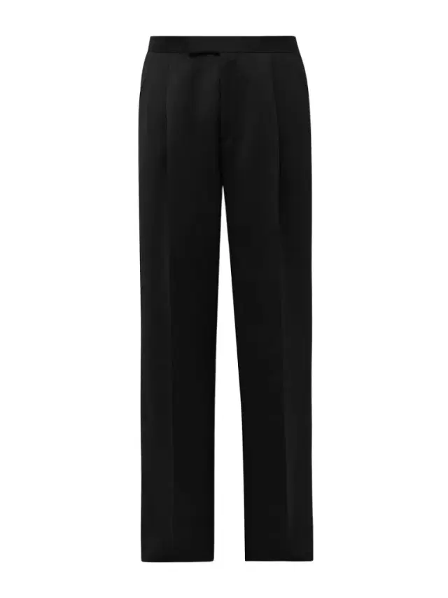 Favourbrook Tommy Straight-Leg Grosgrain-Trimmed Pleated Wool Tuxedo Trousers - Men