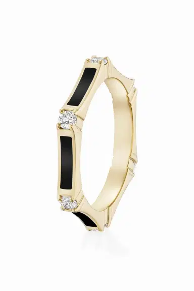 Melissa Kaye Black Honey Diamond Station Ring | Thumbnail 1