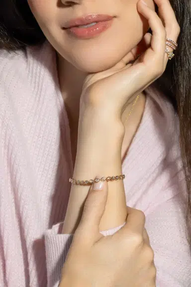 Anita Ko Pear Diamond Tennis Bracelet | Thumbnail 3