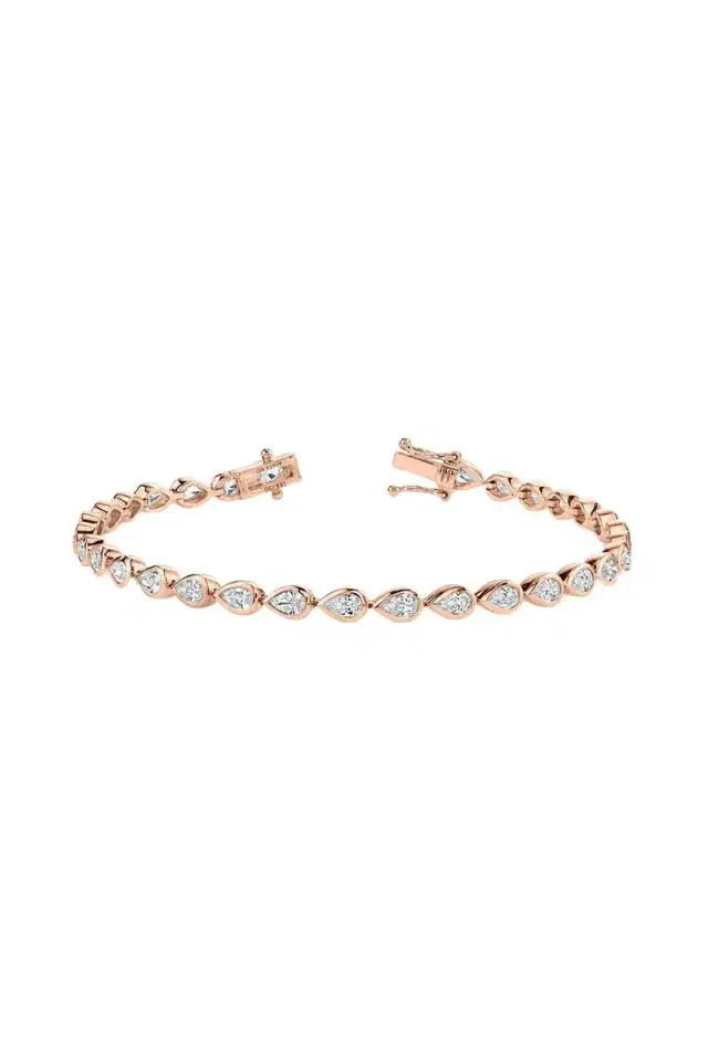 Anita Ko Pear Diamond Tennis Bracelet