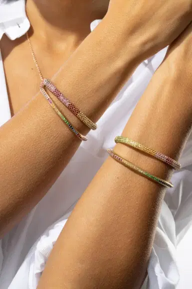 FULLORD Rainbow Sapphire Ghost Belt Bracelet | Thumbnail 2