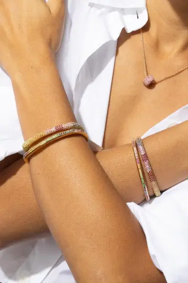 FULLORD Rainbow Sapphire Ghost Belt Bracelet | Thumbnail 3