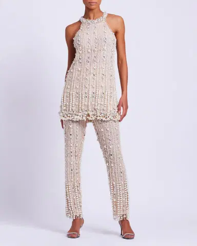 PatBo Pearl-Beaded Straight Leg Pant (EXCLUSIVE) | Thumbnail 3 PatBo Pearl-Beaded Straight Leg Pant (EXCLUSIVE) | Thumbnail 3