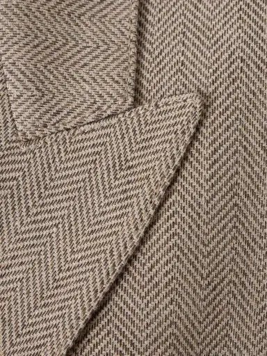 Loro Piana Genny Double-breasted Herringbone Linen Blazer | Thumbnail 4 Loro Piana Genny Double-breasted Herringbone Linen Blazer | Thumbnail 4