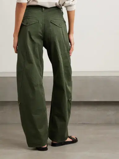 Citizens of Humanity Flight Pleated Organic Cotton-blend Twill Barrel-leg Pants | Thumbnail 4 Citizens of Humanity Flight Pleated Organic Cotton-blend Twill Barrel-leg Pants | Thumbnail 4