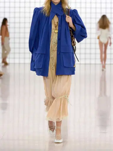 Chloé Gathered Cotton-canvas Jacket | Thumbnail 5 Chloé Gathered Cotton-canvas Jacket | Thumbnail 5