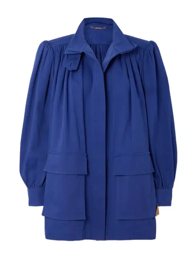 Gathered Cotton-canvas Jacket