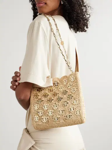 Rabanne 1969 Wave Raffia And Chainmail Shoulder Bag | Thumbnail 2 Rabanne 1969 Wave Raffia And Chainmail Shoulder Bag | Thumbnail 2
