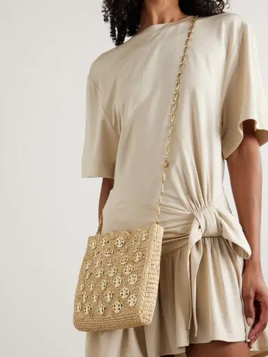Rabanne 1969 Wave Raffia And Chainmail Shoulder Bag | Thumbnail 6 Rabanne 1969 Wave Raffia And Chainmail Shoulder Bag | Thumbnail 6
