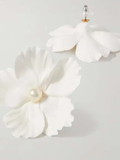 Jennifer Behr Verone Clay And Faux Pearl Earrings | Thumbnail 3 Jennifer Behr Verone Clay And Faux Pearl Earrings | Thumbnail 3