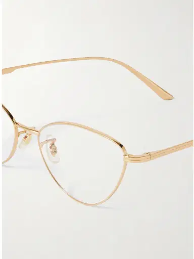 Oliver Peoples + Khaite 1998rx Cat-eye Gold-tone Optical Glasses | Thumbnail 4