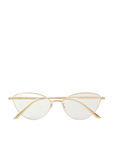 Oliver Peoples + Khaite 1998rx Cat-eye Gold-tone Optical Glasses | Thumbnail 1