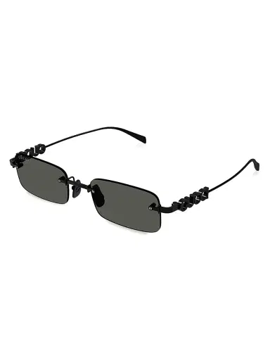 Gucci Men's Block 52MM Rimless Rectangular Sunglasses - Black | Thumbnail 1 Gucci Men's Block 52MM Rimless Rectangular Sunglasses - Black | Thumbnail 1