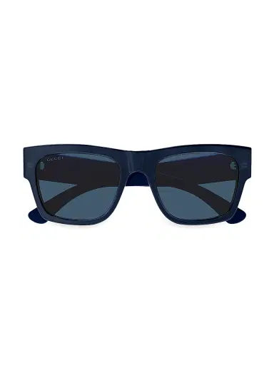 Gucci Men's 54MM Squared Sunglasses - Light Blue | Thumbnail 3 Gucci Men's 54MM Squared Sunglasses - Light Blue | Thumbnail 3