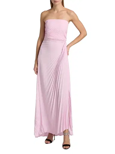 A.L.C. Women's Layla Strapless Pleated Gown | Thumbnail 6 A.L.C. Women's Layla Strapless Pleated Gown | Thumbnail 6