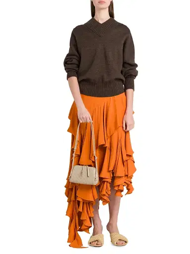 Bottega Veneta Women's Oversized Double-Knit Sweater | Thumbnail 2 Bottega Veneta Women's Oversized Double-Knit Sweater | Thumbnail 2