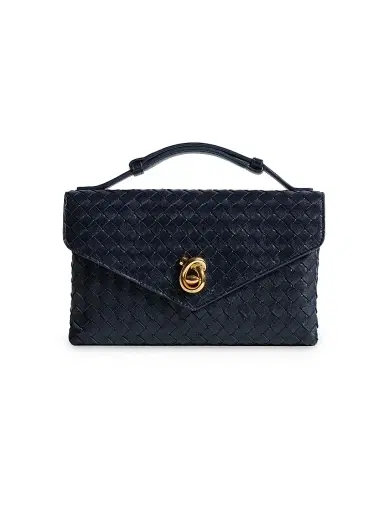 Bottega Veneta Women's Knot Lock Intrecciato Leather Top Handle Bag | Thumbnail 1 Bottega Veneta Women's Knot Lock Intrecciato Leather Top Handle Bag | Thumbnail 1
