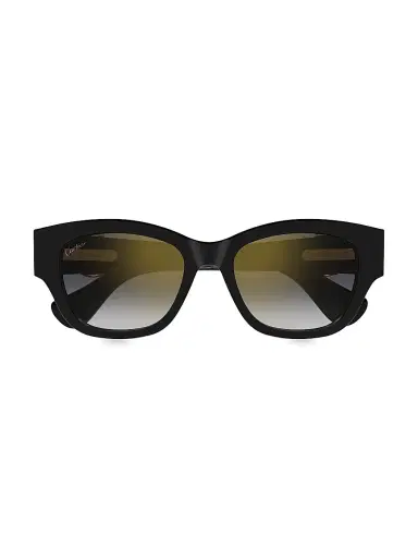 Cartier Women's Panthère Classic 55MM Square Sunglasses - Black | Thumbnail 2