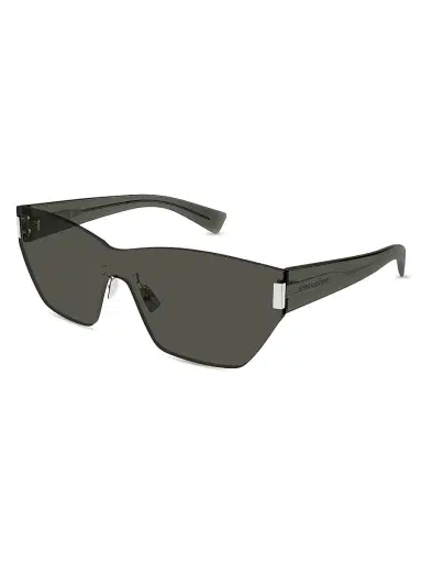 Saint Laurent Women's 99MM Mask Sunglasses - Grey | Thumbnail 1