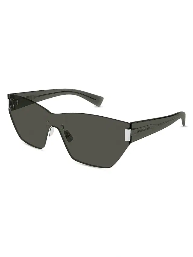 Saint Laurent Women's 99MM Mask Sunglasses - Grey