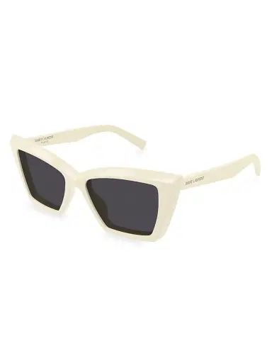 Saint Laurent Women's Color Animation Cat-Eye Sunglasses - Ivory Grey | Thumbnail 1