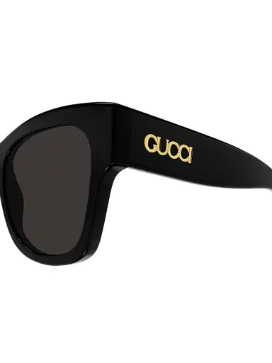 Gucci Women's Lacquered 53MM Butterfly Sunglasses - Black Gold Black | Thumbnail 3 Gucci Women's Lacquered 53MM Butterfly Sunglasses - Black Gold Black | Thumbnail 3
