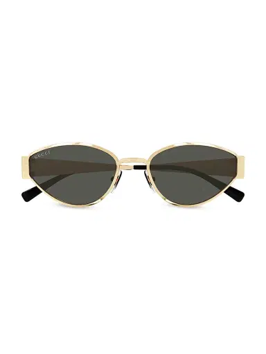Gucci Women's Guccissima Metal 55MM Geometric Sunglasses | Thumbnail 2 Gucci Women's Guccissima Metal 55MM Geometric Sunglasses | Thumbnail 2