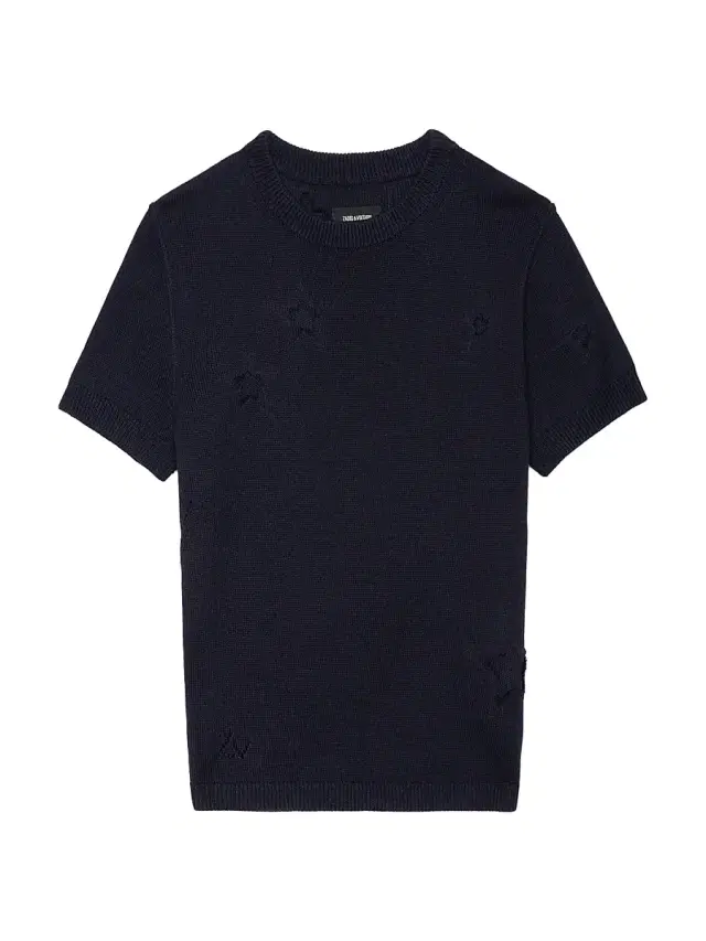 Zadig & Voltaire Women's Bully Stars Short-Sleeve Sweater - Encre