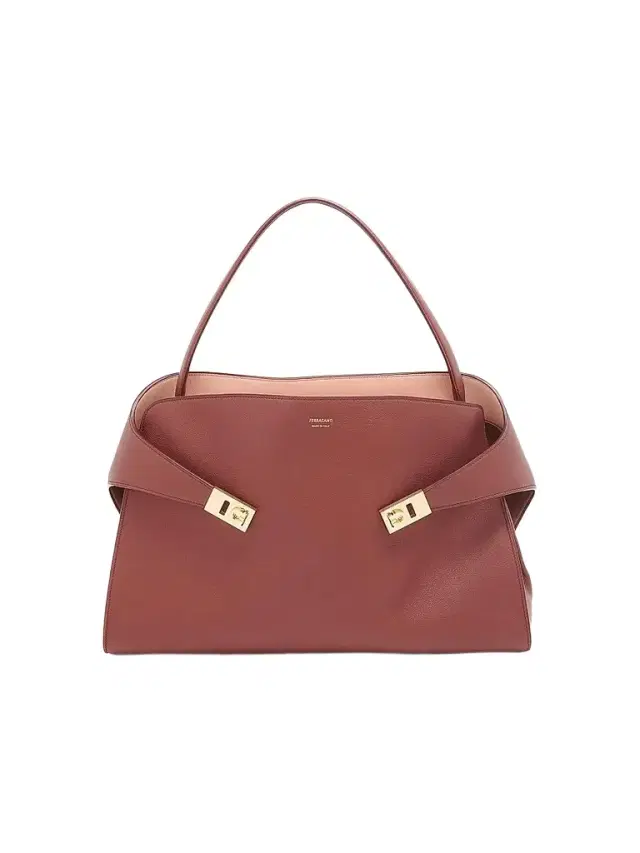 FERRAGAMO Women's Hug Leather Shoulder Bag - College Red