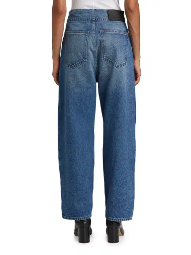 MM6 MAISON MARGIELA Women's High-Rise Straight-Leg Jeans - Medium Blue - Size 29 | Thumbnail 5