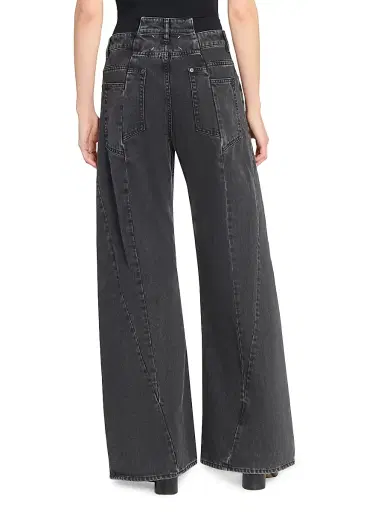 Maison Margiela Women's Cut-Out Wide-Leg Jeans | Thumbnail 5