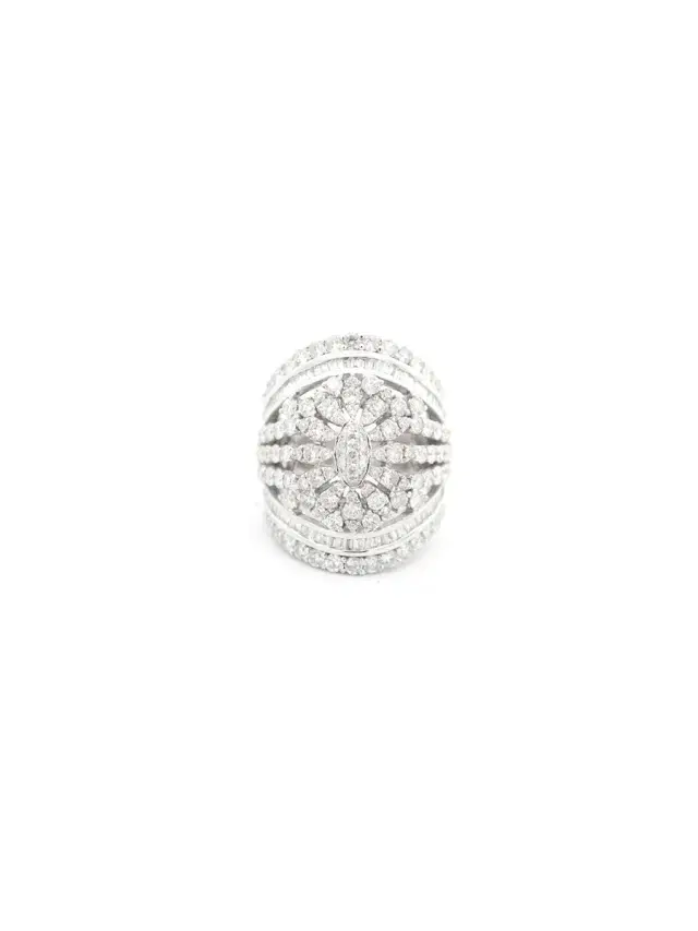 Wish Fine Jewelry 3.50ct Diamond 18K Gold Statement Ring
