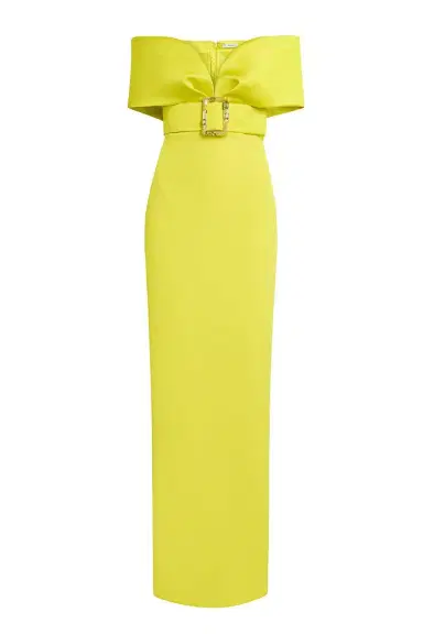 Safiyaa Abike Gown - Chartreuse | Thumbnail 1