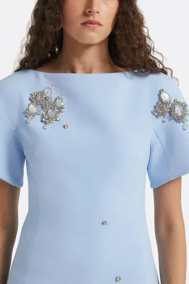 Safiyaa Lacin Crystal Dress | Thumbnail 3