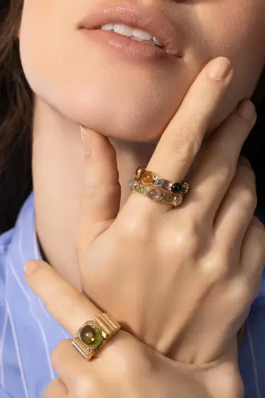 VAN Peridot Ibiza Van Stack Ring | Thumbnail 3