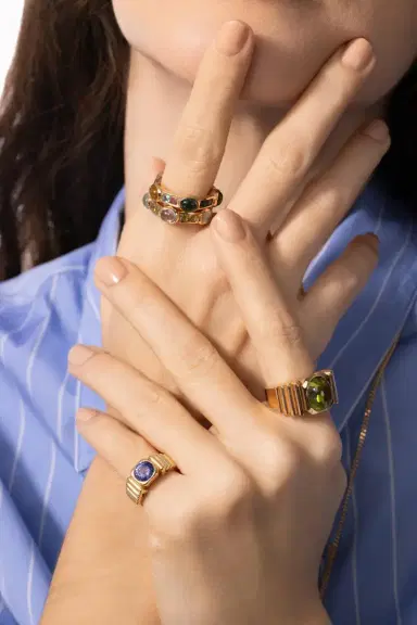 VAN Peridot Ibiza Van Stack Ring | Thumbnail 4