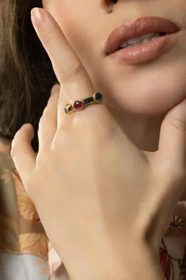VAN Tourmaline Rio Van Stack Ring | Thumbnail 2