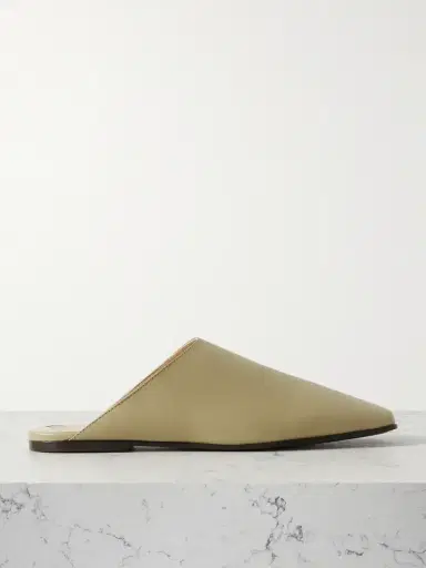 Loro Piana Alba Leather Slippers | Thumbnail 1